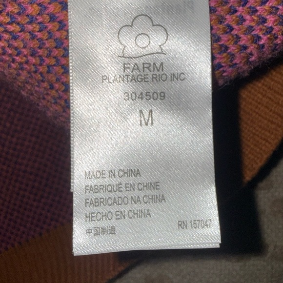 FARM Rio Women's Colorful Leopard Sweater - Brown, Pink, Blue - Picture 4 of 6